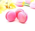 6 Pack  raspberry French macarons